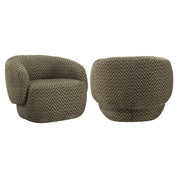 Lounge chair Milano moss chevron