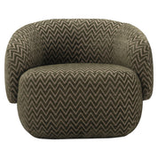 Lounge chair Milano moss chevron