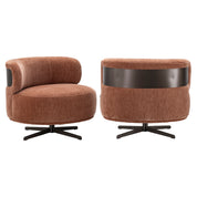 Lounge chair Lauren be straight mocha mousse swivel