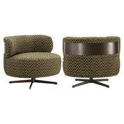 Lounge chair Lauren moss chevron swivel
