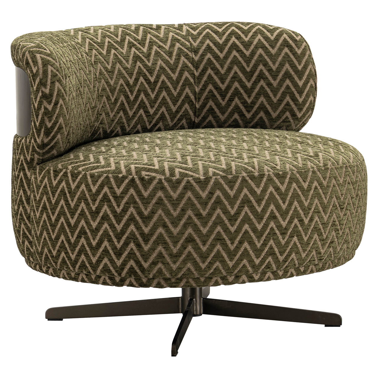 Lounge chair Lauren moss chevron swivel