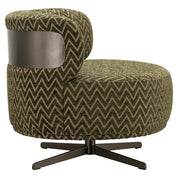 Lounge chair Lauren moss chevron swivel