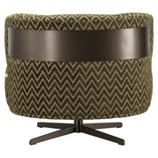 Lounge chair Lauren moss chevron swivel