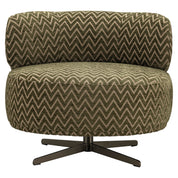 Lounge chair Lauren moss chevron swivel