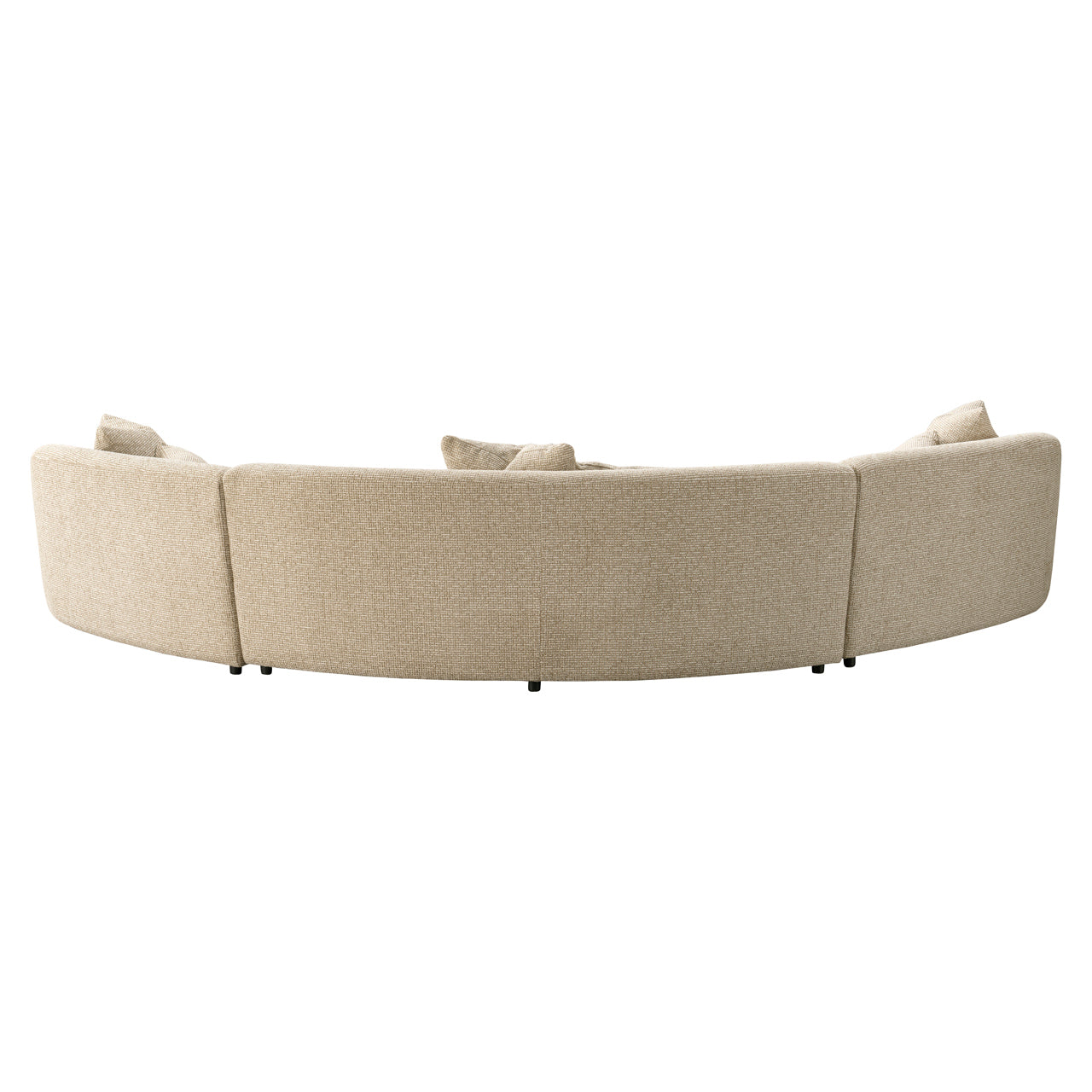 Sofa Morena cream blockweave 3-seater arm left + corner + 3-seater arm right