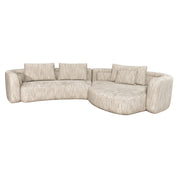 Sofa Angusto natural softweave lounge right