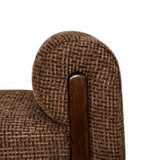 Bench Winslov brown blockweave fire retardant