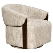Lounge chair Marina natural softweave swivel fire retardant