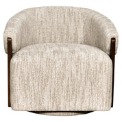 Lounge chair Marina natural softweave swivel fire retardant