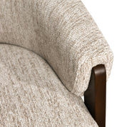 Lounge chair Marina natural softweave swivel fire retardant