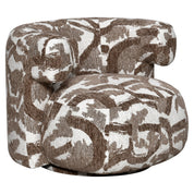 Lounge chair Talley brown nature swivel