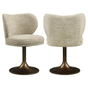 Dining chair Amely natural softweave swivel