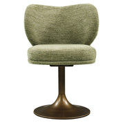 Dining chair Amely pistache softweave swivel