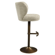 Bar stool Amely natural softweave swivel