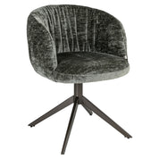 Dining chair Cassi sage chenille swivel