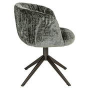 Dining chair Cassi sage chenille swivel