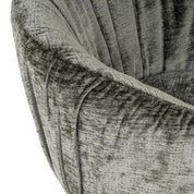 Dining chair Cassi sage chenille swivel