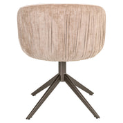 Dining chair Cassi sand soft swivel