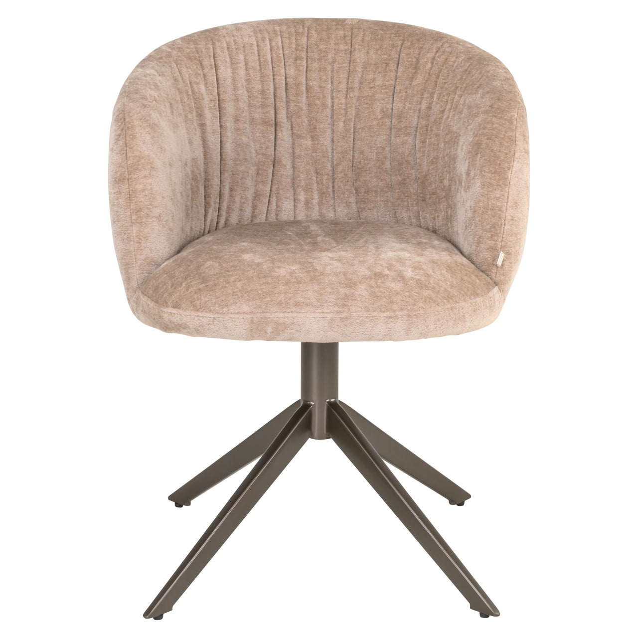 Dining chair Cassi sand soft swivel