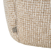 Dining chair Chase cream blockweave swivel