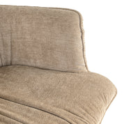 Dining chair Chase cream blockweave swivel