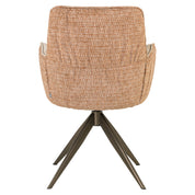 Dining chair Chase ginger jacquard swivel