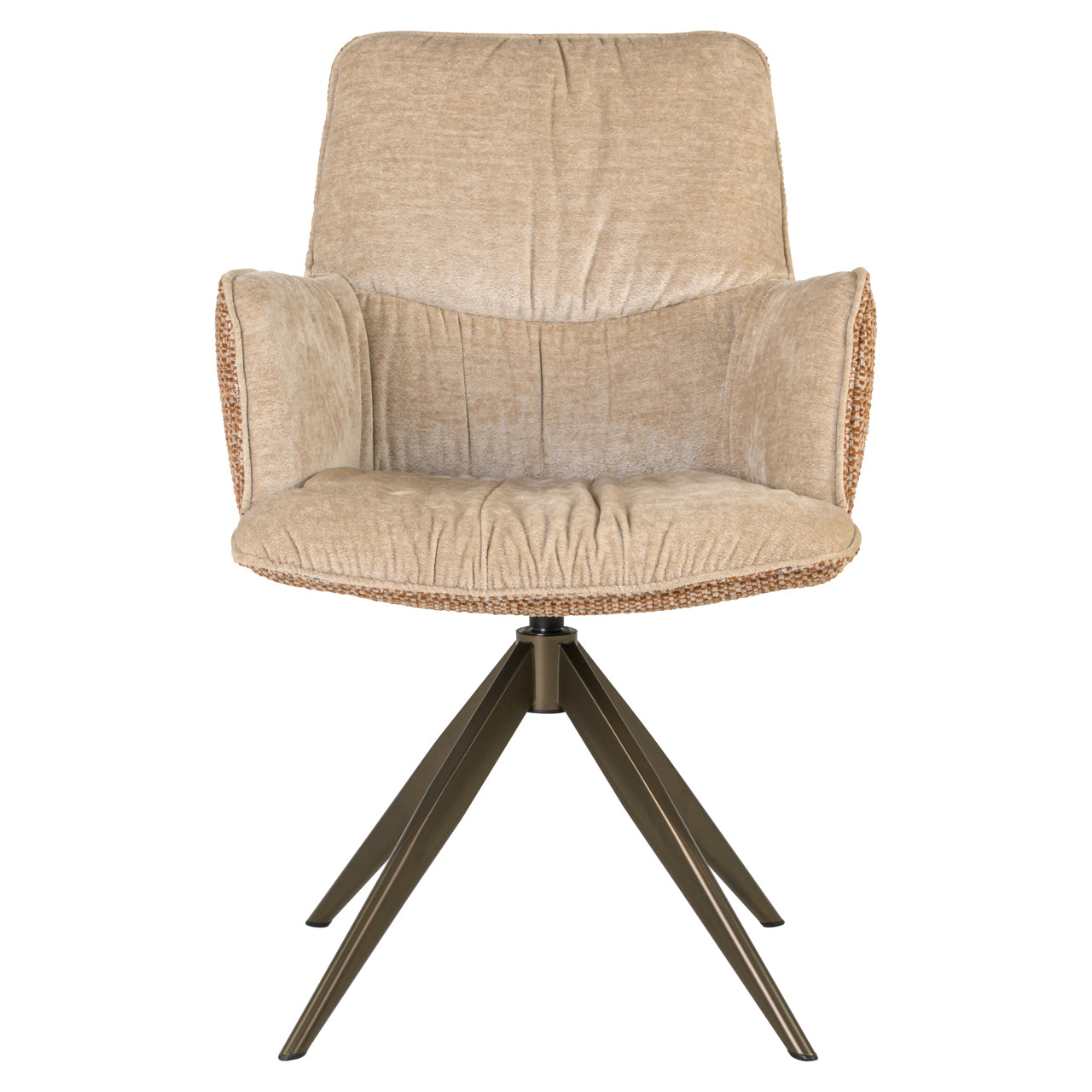 Dining chair Chase ginger jacquard swivel