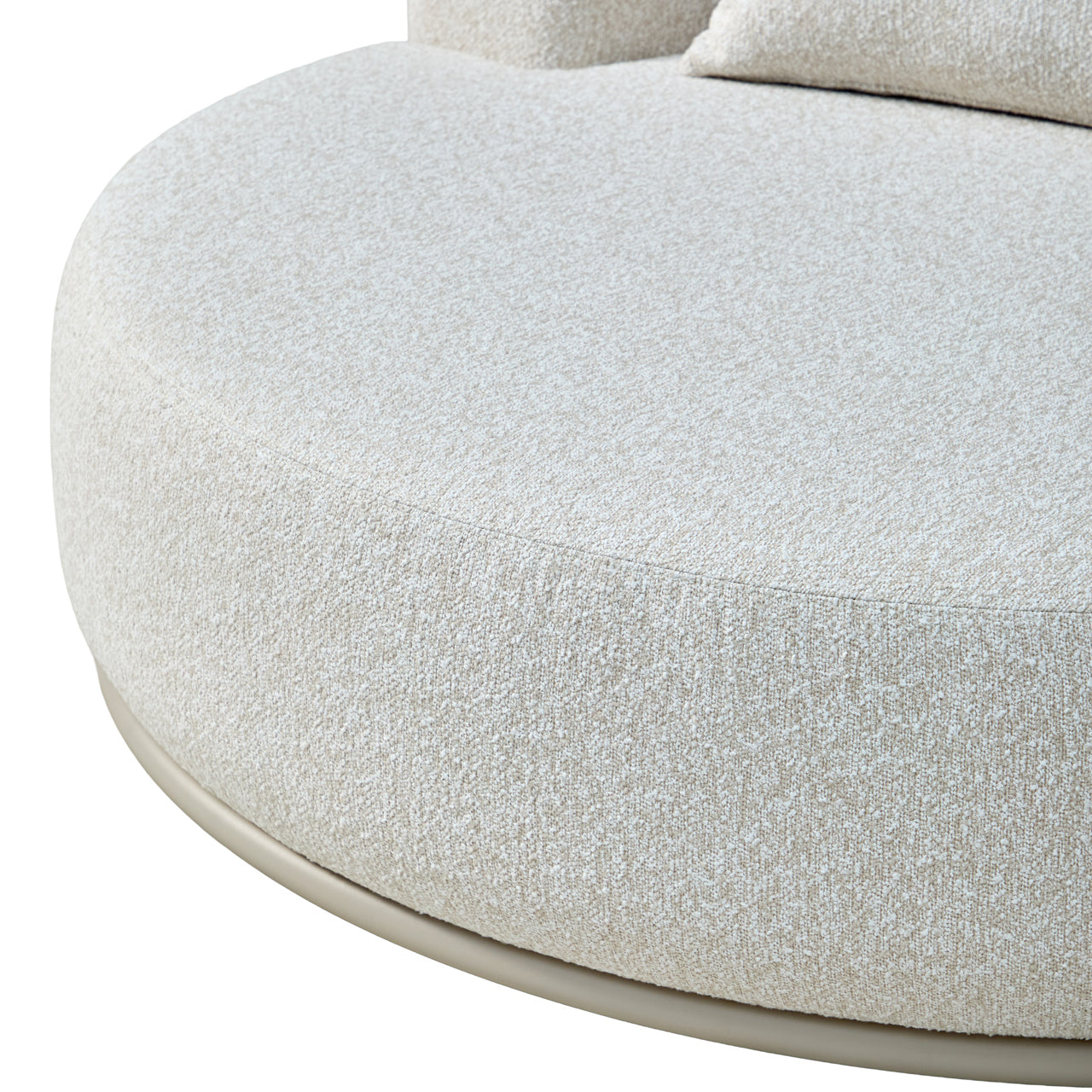 Outdoor daybed Belucci ecru round