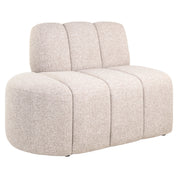 Dining bench Landmark customized open end left straight - fully upholstered