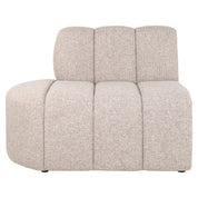 Dining bench Landmark customized open end left straight - fully upholstered
