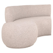 Dining bench Sorrobon customized open end left round