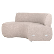 Dining bench Sorrobon customized open end left round