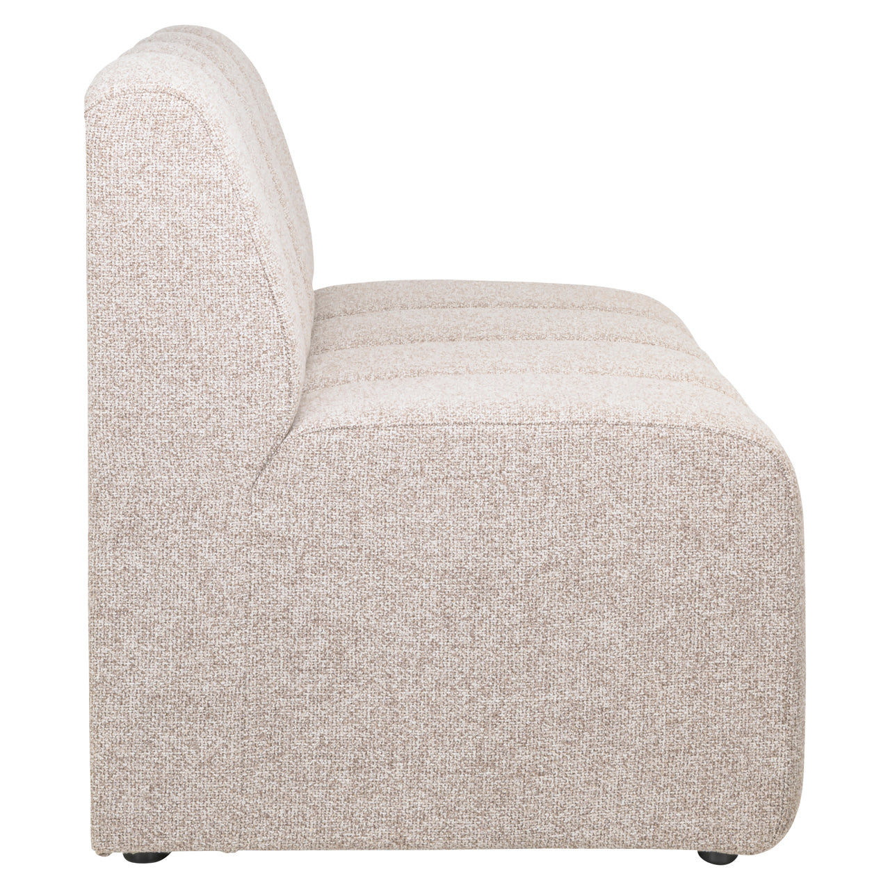 Dining bench Landmark cayenne brown straight - fully upholstered