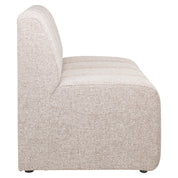 Dining bench Landmark cayenne brown straight - fully upholstered