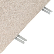 Dining bench Landmark cayenne brown straight - fully upholstered