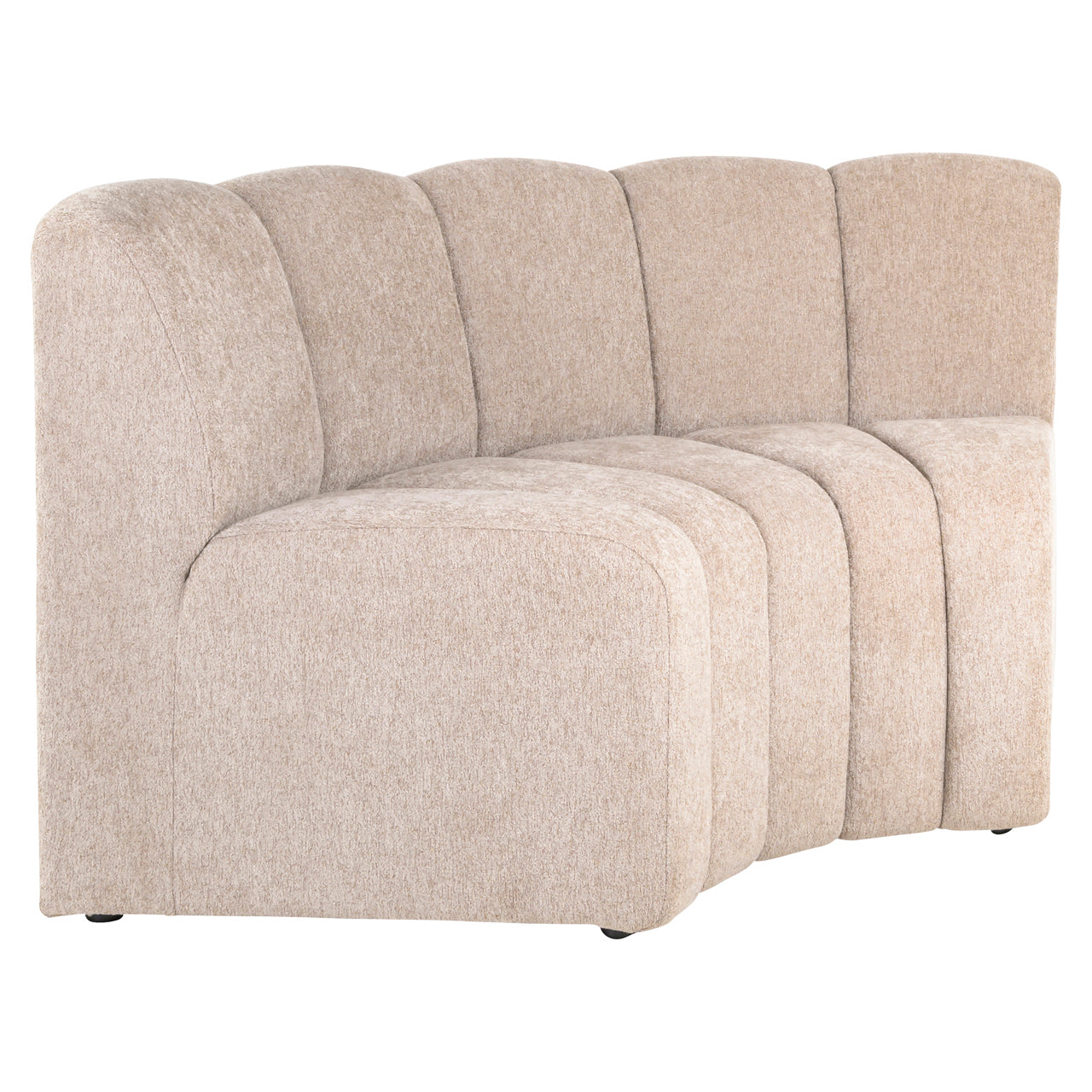 Dining bench Landmark be easy sand corner round - fully upholstered