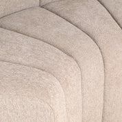 Dining bench Landmark be easy sand corner round - fully upholstered