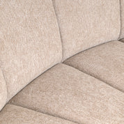 Dining bench Landmark be easy sand corner round - fully upholstered