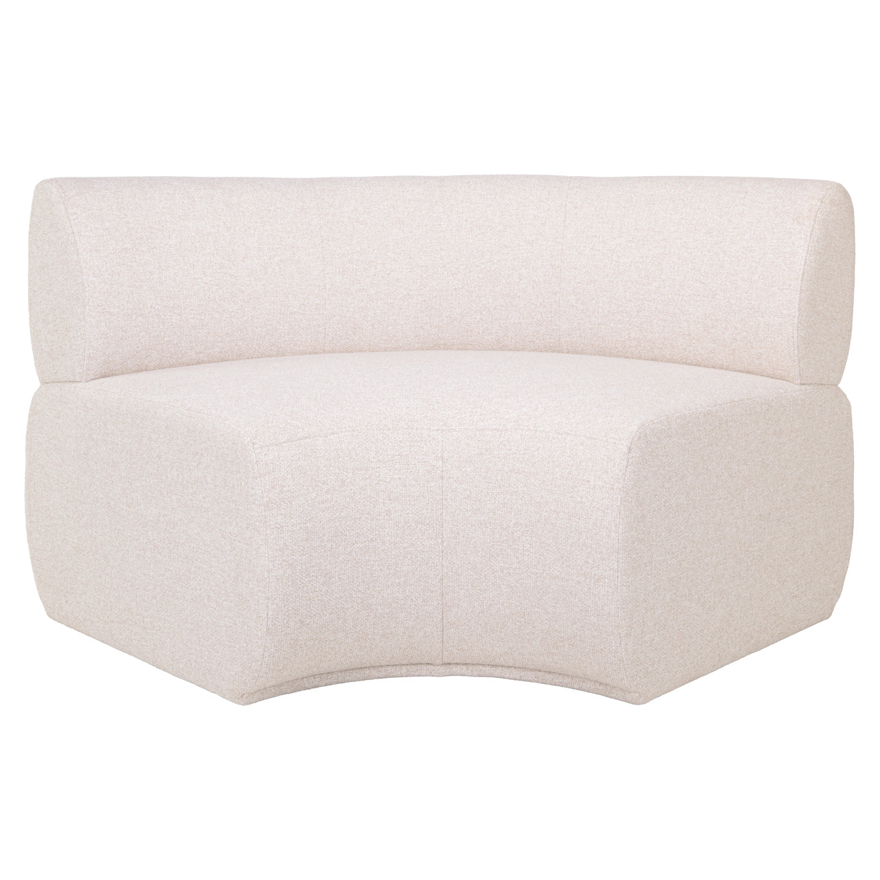 Dining bench Sorrobon cayenne ecru round - fully upholstered