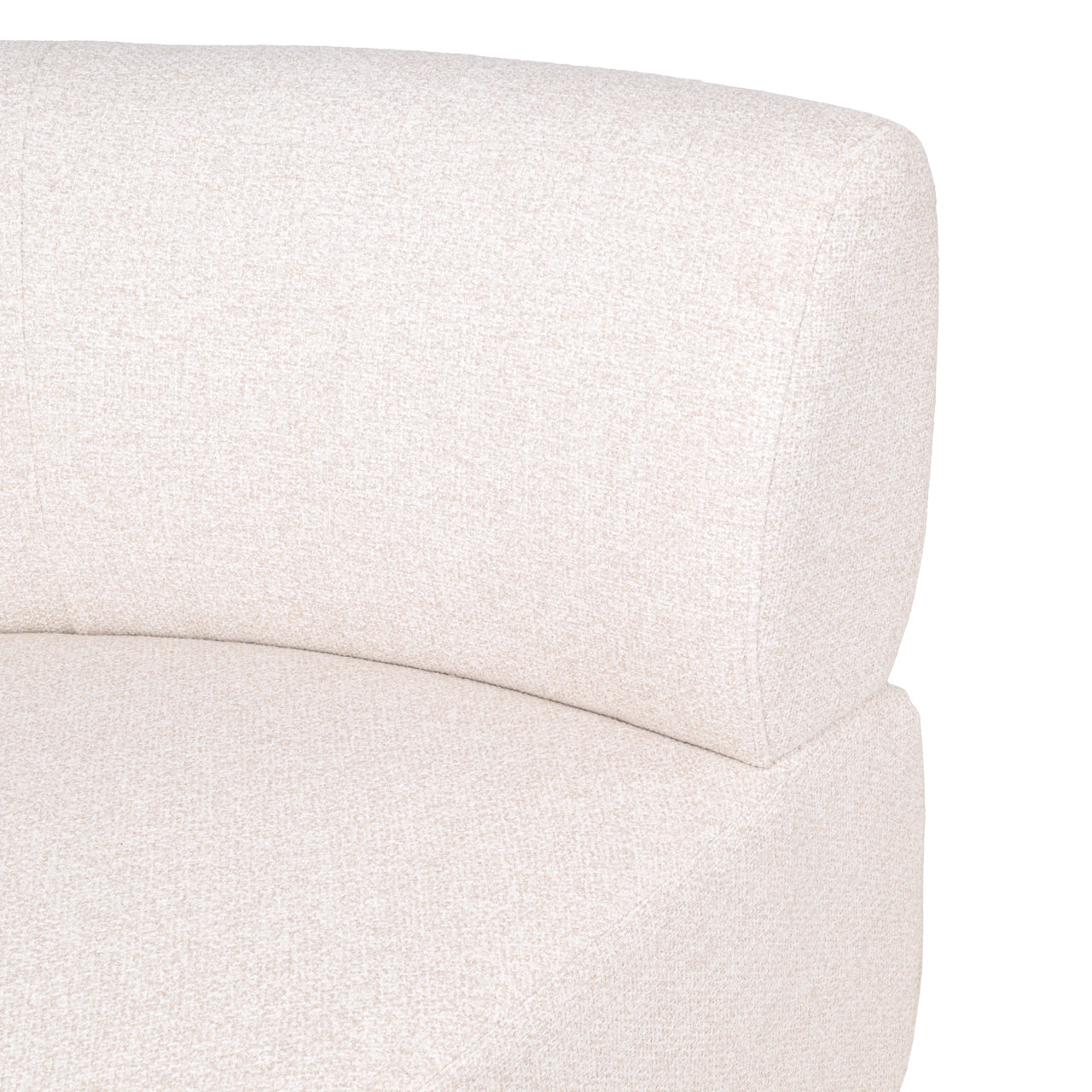 Dining bench Sorrobon cayenne ecru round - fully upholstered