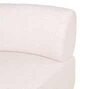 Dining bench Sorrobon cayenne ecru round - fully upholstered