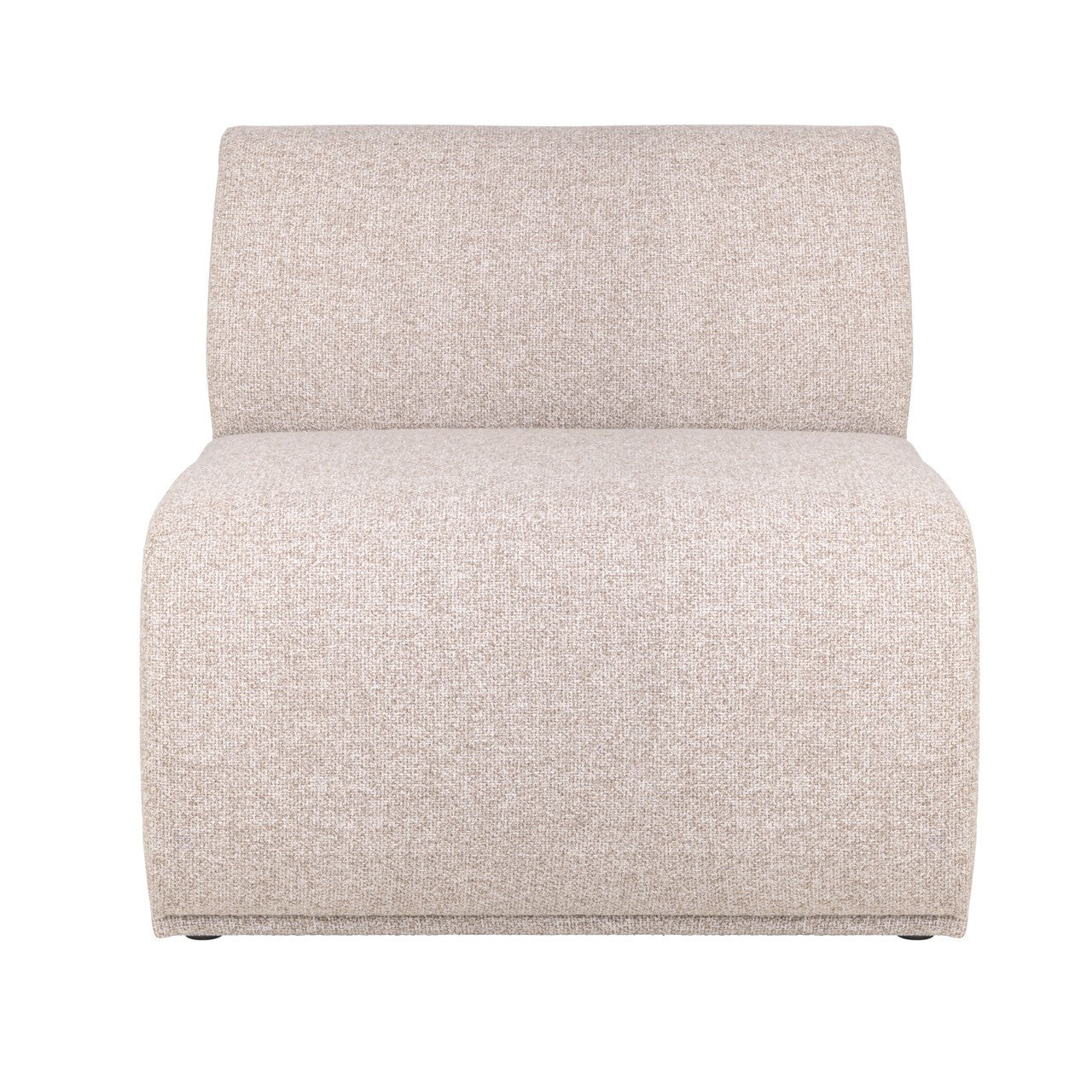 Dining bench Sorrobon trendy cream straight - fully upholstered