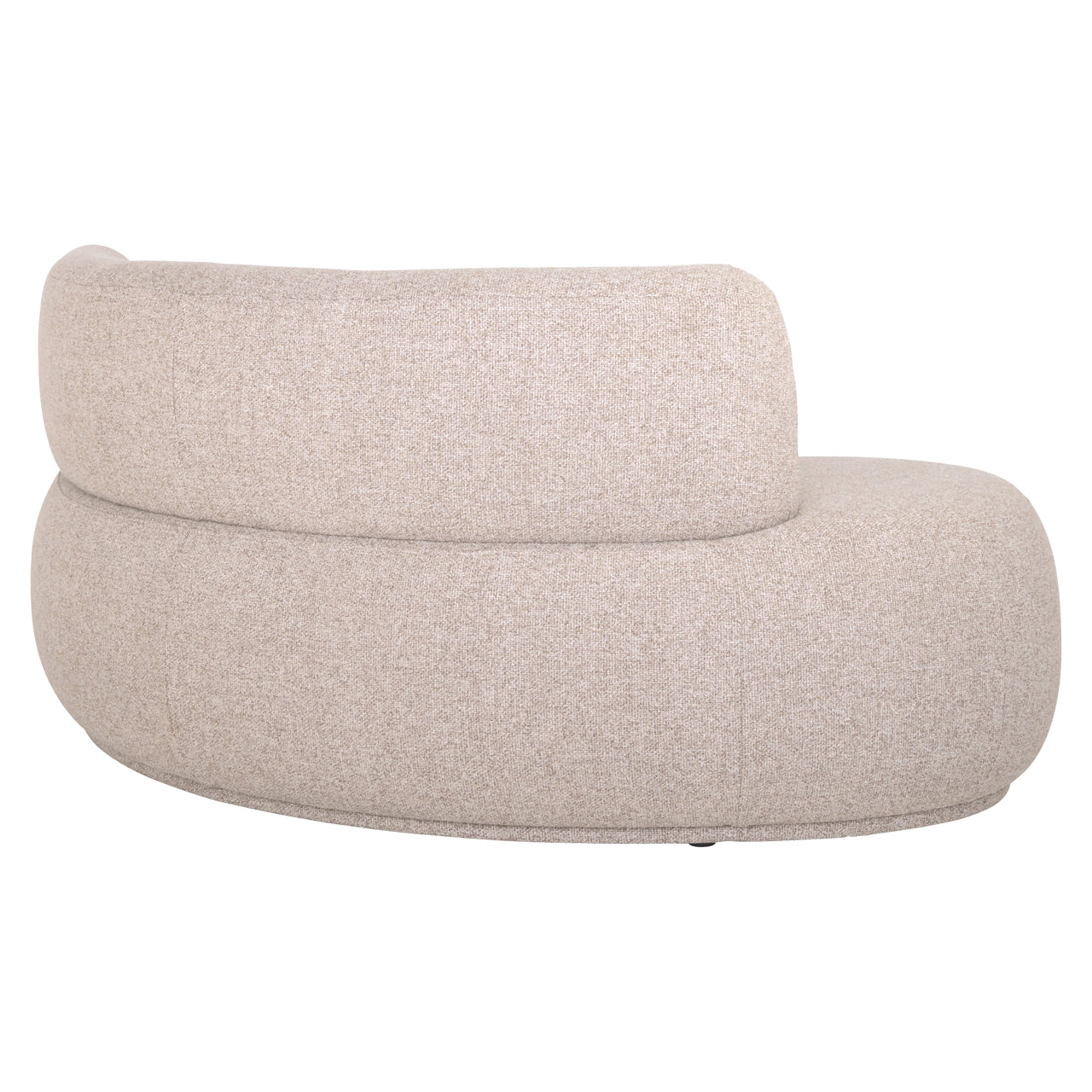 Dining bench Sorrobon cayenne ecru open end left round