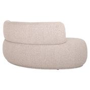 Dining bench Sorrobon cayenne ecru open end left round