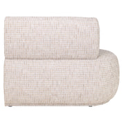 Dining bench Sorrobon trendy cream open end left straight