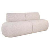 Dining bench Sorrobon trendy cream open end left straight