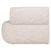 Dining bench Sorrobon trendy cream open end right straight