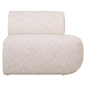 Dining bench Sorrobon trendy cream open end right straight