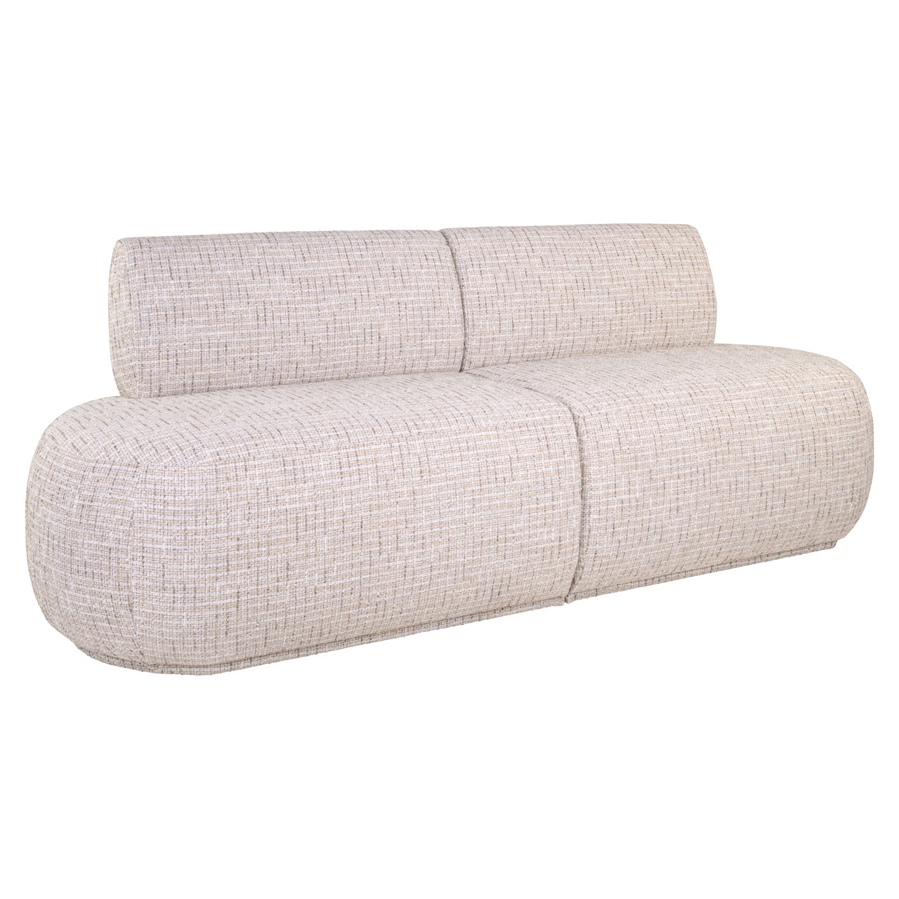 Dining bench Sorrobon trendy cream open end right straight