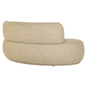 Dining bench Sorrobon cayenne green open end left round